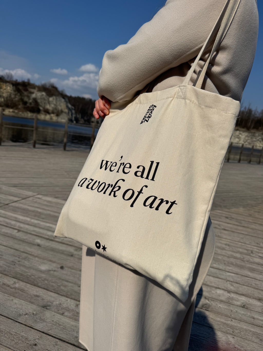 Torba bawełniana "We're all a work of art"