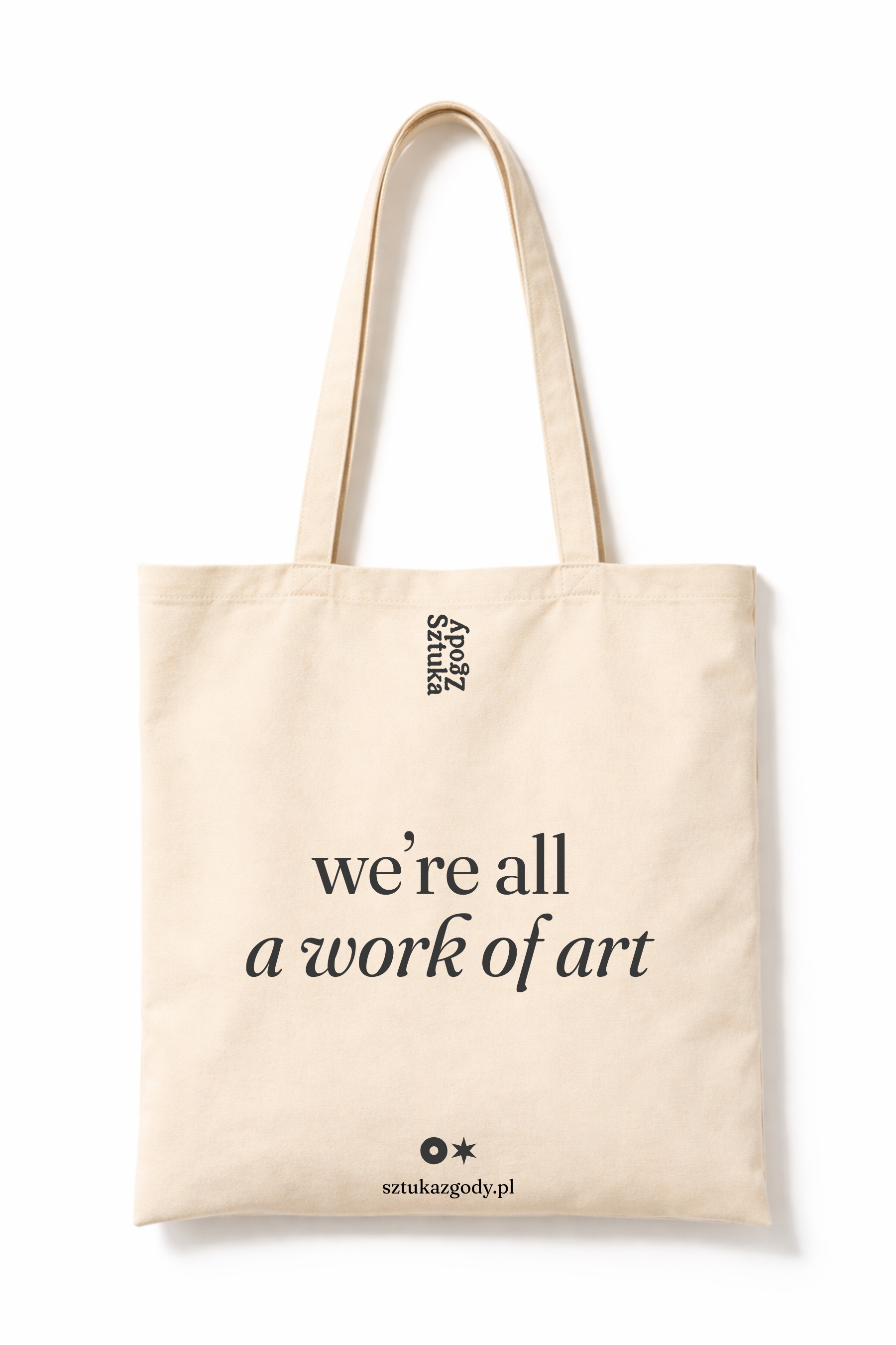 Torba bawełniana "We're all a work of art"